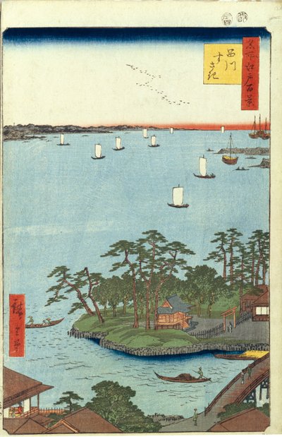 Shinagawa Susaki One Hundred Famous Views of Edo by Utagawa Hiroshige