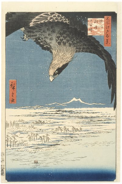 Susaki and the Jmantsubo Plain near Fukagawa from the Series One Hundred Famous Views of Edo, 1857 by Utagawa Hiroshige