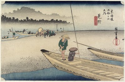 Tenryu River View, Mitsuke by Utagawa Hiroshige
