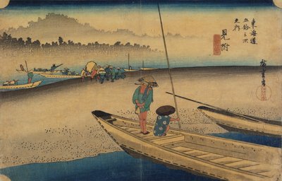 Tenryu River View, Mitsuke by Utagawa Hiroshige