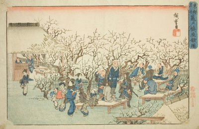The Plum Garden at Komeido, from the series "Famous Places in the Eastern Capital" by Utagawa Hiroshige