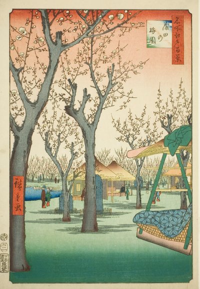 The Plum Orchard at Kamata, No.27 from the series One Hundred Famous Views of Edo by Utagawa Hiroshige