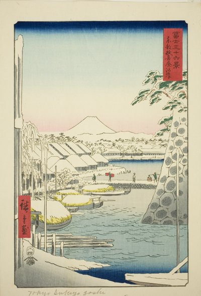 The Riverbank at Sukiya in the Eastern Capital, from the series 