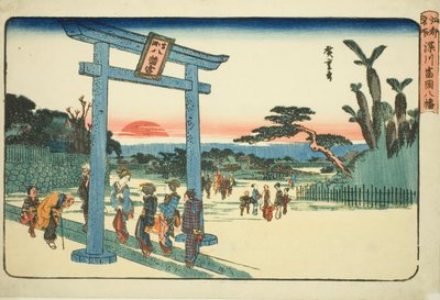 The Tomigaoka Hachiman Shrine at Fukagawa, from the series 