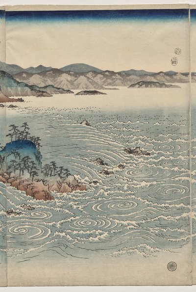 The Whirlpools of Awa by Utagawa Hiroshige