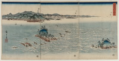 The Whirlpools of Awa by Utagawa Hiroshige