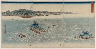 The Whirlpools of Awa, 1857 by Utagawa Hiroshige