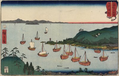 Uraga in Sagami Province, July 1858 by Utagawa Hiroshige