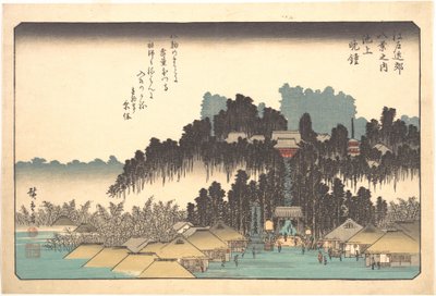 Vesper Bells at Ikegami by Utagawa Hiroshige