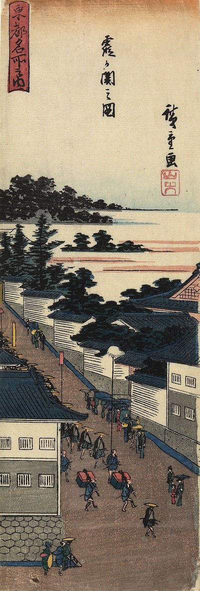 View of Kasumigaseki by Utagawa Hiroshige