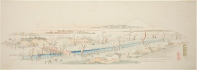 View of Koganei, from an Untitled Series of Famous Views of the Edo Suburbs by Utagawa Hiroshige