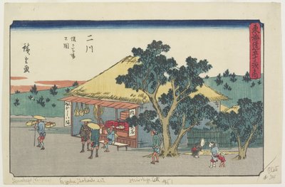 View of Sarugababa Plateau, Futakawa by Utagawa Hiroshige