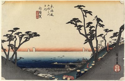 View of Shiomi Slope, Shirasuga, c. 1833 by Utagawa Hiroshige