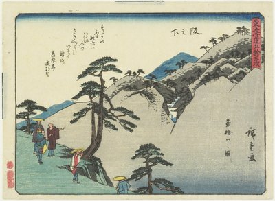 View of the Fudesaka Mountain in Sakanoshita, 1837-1844 by Utagawa Hiroshige