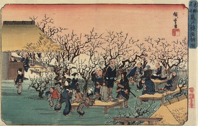 View of the Plum Garden at Kameido by Utagawa Hiroshige