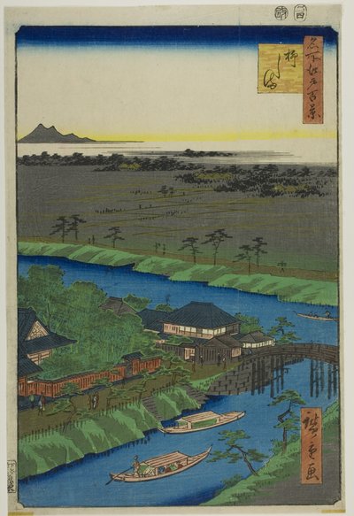 Yanagashima, from the series “One Hundred Famous Views of Edo” by Utagawa Hiroshige