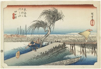 Yokkaichi--Mie River by Utagawa Hiroshige