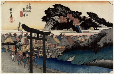 Yugyo-ji Temple, Fujisawa, c. 1833 by Utagawa Hiroshige