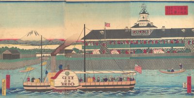 The Tsukiji Hotel in Tokyo by Utagawa Hiroshige III