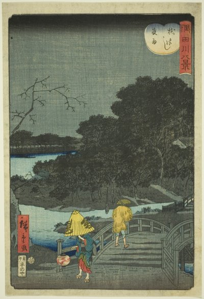 Night Rain at Makura Bridge, from 