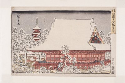 Year-end Fair at Kinryuzan Temple in Asakusa by Utagawa II Hiroshige