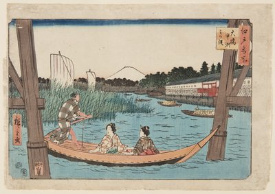 Ohashi, Nakazu, Mitsumata by Utagawa II Hiroshige