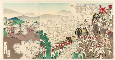 The Small Battle in Seoul, Korea (Chôsen Keijô no shôsen) by Utagawa Kokunimasa