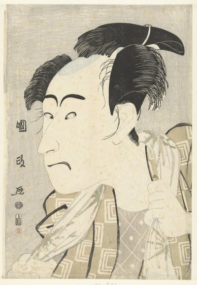 Bust Portrait of Ichikawa Danjuro VI by Utagawa Kunimasa