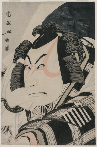 Nakamura Nakazo II as Matsuomaru in the Carriage-Stopping Scene, 1796 by Utagawa Kunimasa