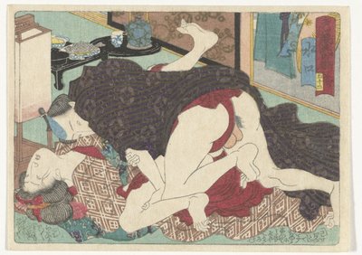 The Rest Stop Minakuchi by Utagawa Kunisada (I) (attributed to)