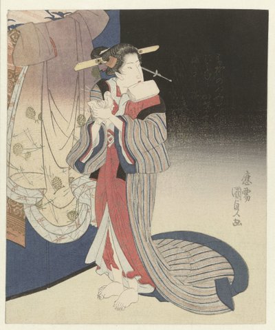 Courtesan Preparing for the Night by Utagawa Kunisada (I)