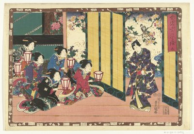 Chapter 9, Faithful Images of the Shining Prince (series title) by Utagawa Kunisada (I)