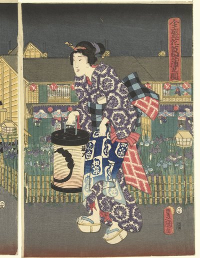 Irises in Full Bloom by Utagawa Kunisada (I)