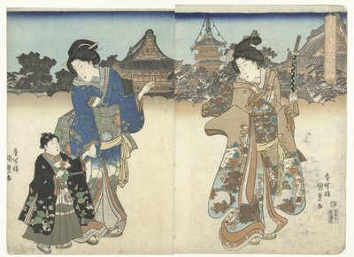 Kinryuzan in Asakusa in the Eastern Capital by Utagawa Kunisada (I)