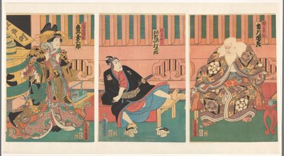 Scene from the Play Sukeroku, The Cherry Blossom of Edo by Utagawa Kunisada (I)