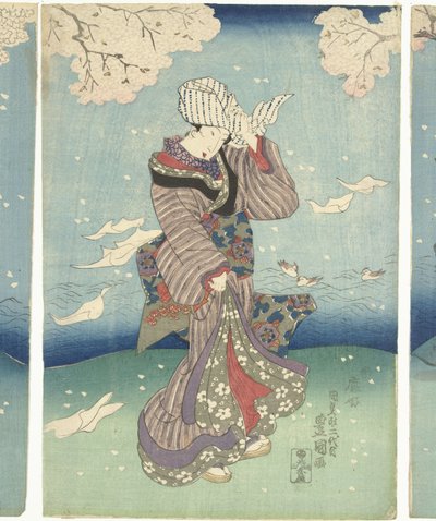 Stormy Day on the Sumida River by Utagawa Kunisada (I)