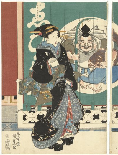 Women at the Ebisuya Shop by Utagawa Kunisada (I)