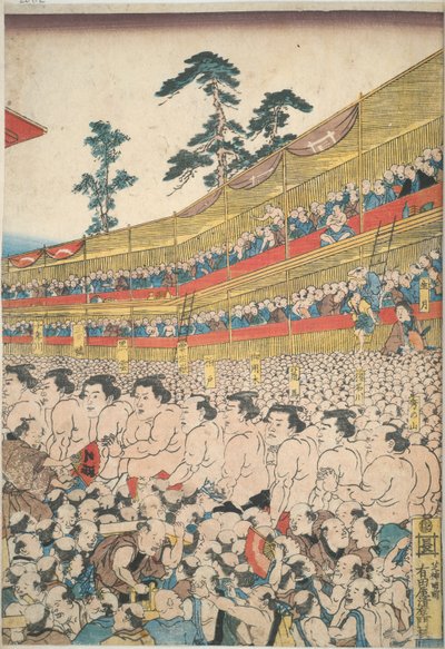 Pictures of the Great Sumo Festival by Utagawa Kunisada