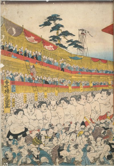 Pictures of the Great Sumo Festival by Utagawa Kunisada