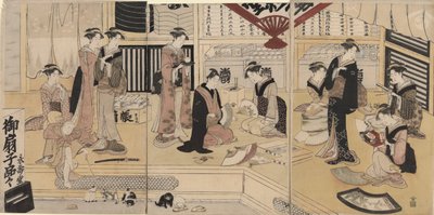 The Fan Store Eijudo by Utagawa Kunisada