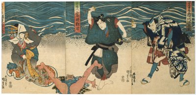 Theatre Scene, 1844 by Utagawa Kunisada