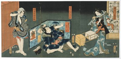 Theatre Scene, 1844 by Utagawa Kunisada