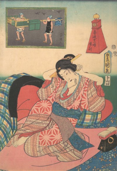 Twelve Hours of Spring Pleasures: Hour of the Dragon, 19th century by Utagawa Kunisada