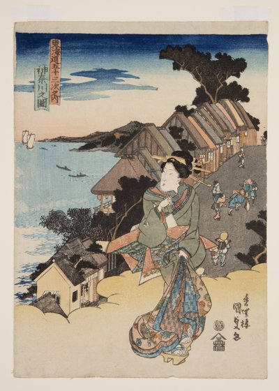 View of Kanagawa by Utagawa Kunisada