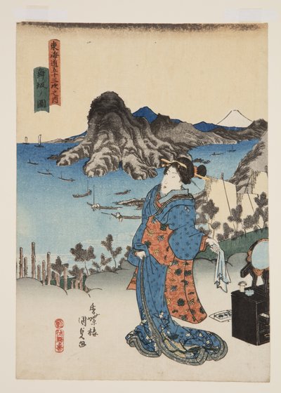 View of Maisaka by Utagawa Kunisada
