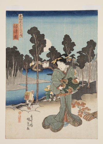 View of Numazu by Utagawa Kunisada