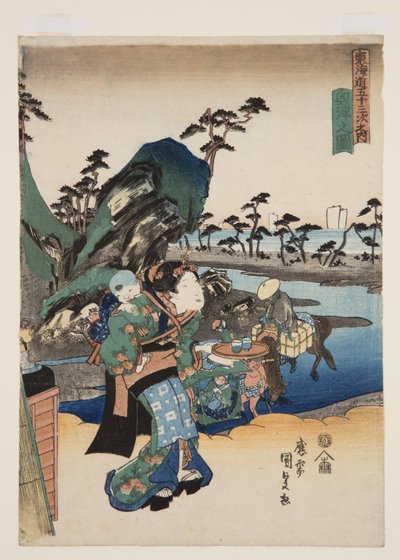 View of Okitsu by Utagawa Kunisada