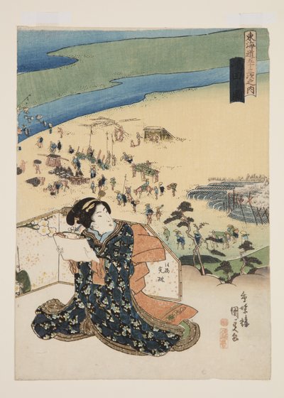 View of Shimada by Utagawa Kunisada