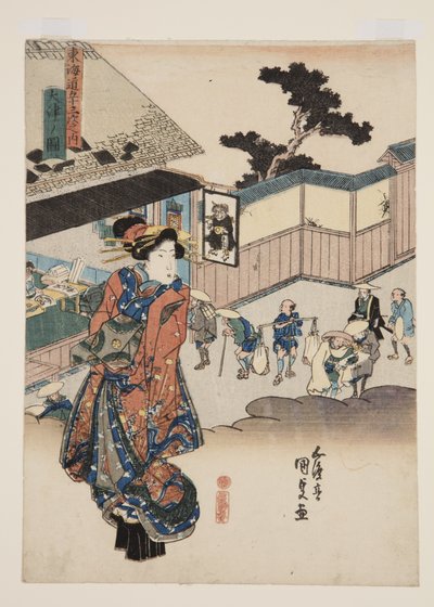 View of Otsu by Utagawa Kunisada