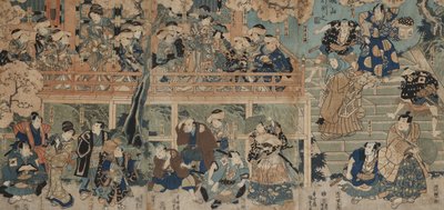 The Kagamiyama Demonstration by Utagawa Kunisada III